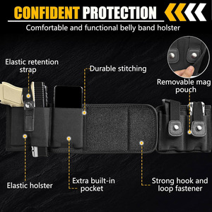Neoprene Carry Gun Holster for <strong>Handguns</strong> Gun <strong>Holder</strong> Belt&amp;Carrier - Product Image 2