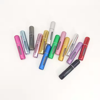 Échantillon gratuit flacon présentoir de parfum teinté sexy personnalisé de 10ml atomiseur rond rechargeable vaporisateur de parfum décant avec logo
