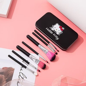 Set Professionale di Trucco con Polvere Rosa, Pennello Piatto e a Ventaglio con Setole Sintetiche <span class=keywords><strong>per</strong></span> Viso, Occhi, Labbra, Correttore e Blush - Product Image 3
