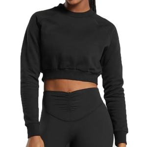 Sudadera con Capucha de Punto Casual de Manga Larga con Ombligo Expuesto y Cintura Alta para Mujer, Ideal para Deportes y Ocio en Verano y Otoño - Product Image 1