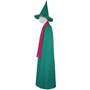 Costume Cosplay Unisex Ralsei Anime, Mantello <span class=keywords><strong>Verde</strong></span> da Mago con Cappello e Sciarpa, Outfit per Halloween - Product Image 4