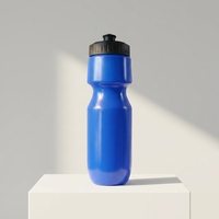 Bouteille d'eau de cyclisme personnalisée en plastique LDPE PE de 700 ml, sans BPA et saine, bouteille d'eau à presser pour vélo, pour les voyages