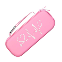 Estuche de EVA a prueba de golpes para estetoscopio, bolsa de almacenamiento portátil impermeable, estuche de viaje rígido para estetoscopio, bolsa protectora