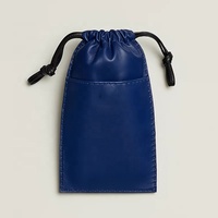 Pochette à lunettes en cuir PU avec logo personnalisé, étui à lunettes de soleil avec cordon de serrage, sac de rangement pour femmes avec sangle