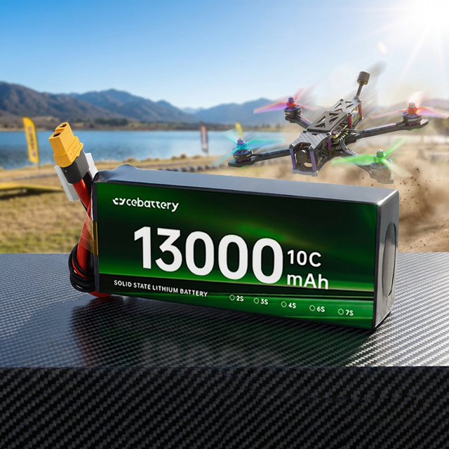 Customized FPV Solid State Battery 12000mah 13000mah 4S 6S 8S 10C High Power High Quality LiHV Battery for FPV Drone and Robot