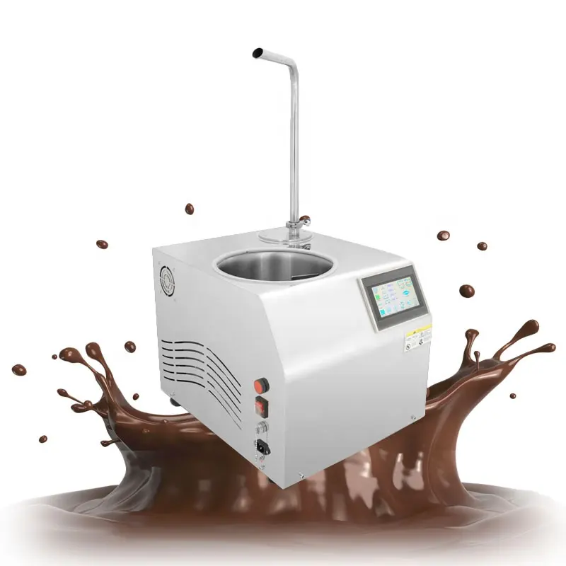 Máquina de moderação de chocolate com controle inteligente mais vendida, dispensador de torneira de chocolate para mesa