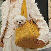 Sac de transport léger en tweed pour animaux de compagnie pour animaux de compagnie de petite taille 8kg chien chat sac de transport pour animaux de compagnie