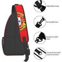 Sac de poitrine avec drapeau du Portugal, sac à dos à bandoulière patriotique de grande capacité, sac à dos de voyage et de randonnée, sac à bandoulière pour hommes et femmes personnalisé