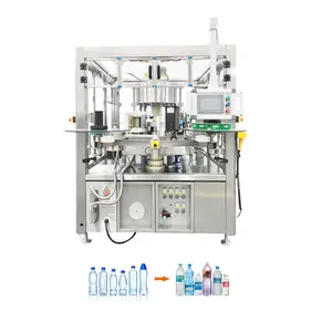 Turnkey project automatic hot melt glue stick opp bopp labeling machine for plastic bottles