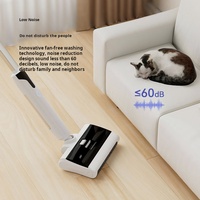 Robot de nettoyage électrique autonettoyant convivial, aspirateur humide et sec 1200Pa, batterie 2000mAh, réservoir d'eau 177mL, pour maison et voiture