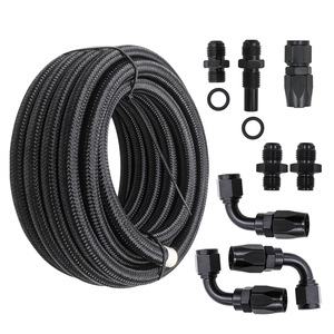 Kit de tuyaux de refroidissement 4L80E pour transmission automatique, tube tressé en nylon noir pour mise à niveau et rénovation - Product Image 5