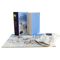 Puzzles classiques personnalisés de 100 pièces dans une boîte en forme de livre