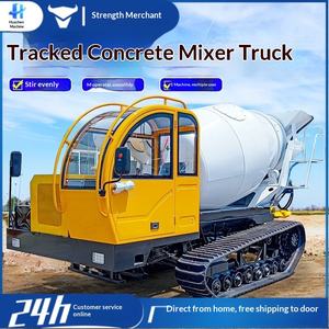 Camión Mezclador de Concreto de Tambor, Camión sobre Orugas, para Terrenos Fangosos y Pantanosos - Product Image 1