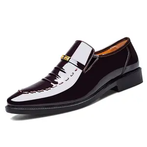 Sepatu Formal kulit Oxford pria, sepatu bisnis Formal, sepatu datar bersirkulasi musim panas untuk pria, kantor, pernikahan, 2023