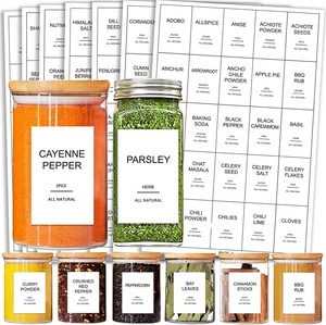 Customized Vinyl Glass Jar Spice <strong>Labels</strong> Minimalist Sticker Rectangle Spice Jar <strong>Label</strong> Seasoning Spice <strong>Kitchen</strong> Pantry <strong>Label</strong> - Product Image 2