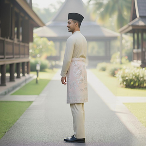 Maillot de bain burkini décontracté pour femme musulmane, collection automne, en tissu tricoté respirant, service OEM personnalisé, vente en gros - Product Image 3