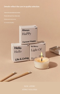 White handmade tea wax <b>small</b> <b>candle</b> aromatherapy atmosphere mini ins wind aromatherapy high-end fragrance scented <b>candle</b> - Product Image 4