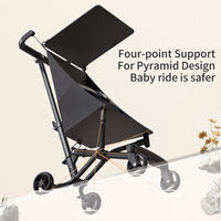 Système de voyage léger pour bébé, poussette pliable, landau d'avion, poussette portable, chariot de poche pour nouveau-nés et enfants