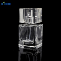 Flacons de pulvérisation à pompe en verre vide de 30ml/40ml avec logo personnalisé pour cosmétiques parfums crème plate pour le visage emballage de l'eau pulvérisateur à pompe à écran