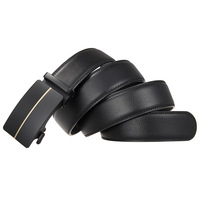Ceintures en cuir véritable pour hommes avec boucle automatique, vente en gros, logo personnalisé, ceintures en cuir de vachette décontractées pour hommes