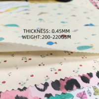 Tissu en cuir synthétique imperméable imprimé sur mesure pour imperméables, tissu en similicuir au mètre pour vestes d'enfants