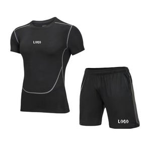 Conjunto de 2 Piezas de Ropa Deportiva de Compresión para Hombre, Camiseta y Pantalones Cortos de Secado Rápido, Mallas Deportivas para Gimnasio, Correr, Trotar - Product Image 4