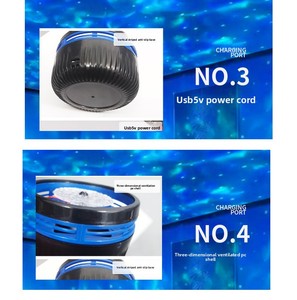 โปรเจคเตอร์ท้องฟ้าเต็มดาวสุดโรแมนติก ไฟสร้างบรรยากาศในร่ม ไฟกลางคืน LED หมุนได้ ของตกแต่งห้องนอนเด็ก ของขวัญ - Product Image 6