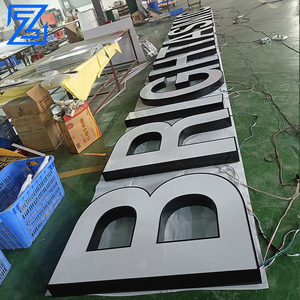 व्यापार स्टोर फ्रंटलिट पत्र साइन बोर्ड आरजीबी के नेतृत्व में प्रकाश संकेत की दुकान मुद्रण बाहरी प्रबुद्ध लोगो संकेत कस्टम - Product Image 2