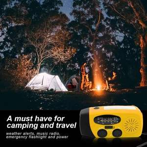 Radio Portátil de Emergencia 2000 con Manivela, Linterna LED, Onda Corta AM/FM, Multiusos, Cargador Solar y Meteorológico - Product Image 5