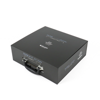Crown Win Luxury Black Box Imprimante portable, Coffret cadeau en forme de valise pour mousse de parfum, avec fermeture magnétique, biodégradable, avec éponge de gaufrage et papier rigide