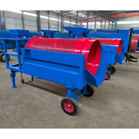 Tamis de terre végétale Compost mobile rotatif Trommel tamisage de la couche arable Usine de tamisage de tambour d'écran