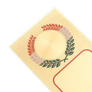 Autocollant rectangulaire en feuille OEM ODM de galvanoplastie dorée et argentée pour plaque Design unique Nouveaux autocollants en feuille vierge en stock - Product Image 2