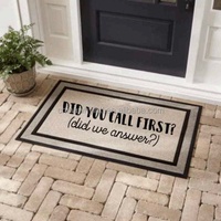 Tapis de porte en polyester gris, blanc de course automobile, vierge, pour sublimation