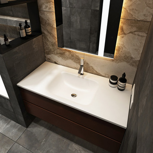 Venta al por Mayor <span class=keywords><strong>INTERLAN</strong></span> ITL-033 Mueble de Baño Moderno con Espejo e Iluminación, de Acero Inoxidable y Madera Maciza/MDF/Melamina - Product Image 4