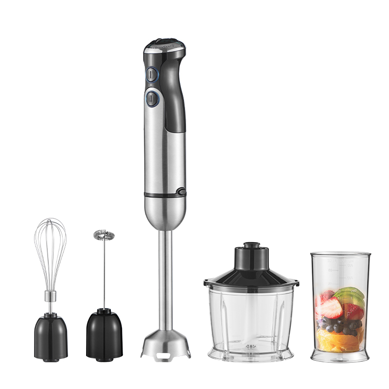 Stainless Steel Home Kitchen Power 1000w 1200w Adjustable 4in1 Electric Stick Food Processor Chopper Mixer Juicer Hand Blender