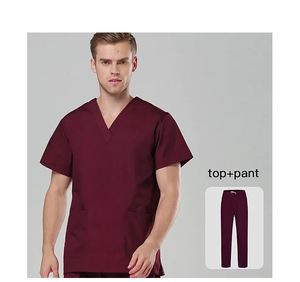 Venta directa de fábrica Uniforme de hospital con cuello en V para mujer Scrubs 65% Poliéster 35% Uniformes de algodón - Product Image 5
