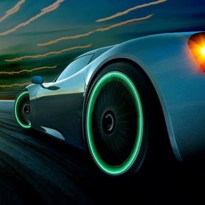 Capuchons de valve lumineux, décorations de roues de voiture, moto et vélo, fluorescents et éblouissants, qui brillent dans la nuit - Product Image 5