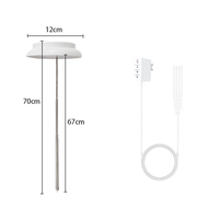 Lampe de culture LED à spectre complet IP54 pour plantes hydroponiques avec fonction minuterie, prise US/EU