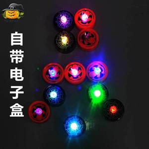 Lampe décorative électronique à LED en forme de citrouille et toile d'araignée pour Halloween, idéale pour la décoration de fête - Product Image 3