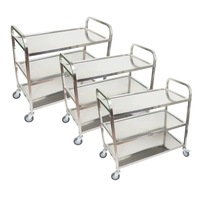 Carrito Utilitario de Acero Inoxidable, Dimensiones 1000x600x940mm, 1 Año de Garantía