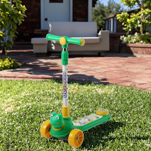 <span class=keywords><strong>Prix</strong></span> d'usine, trottinette pliable moderne pour enfants avec 3 roues LED, avec flash et musique, jouet pour enfant - Product Image 3