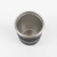 Tasse d'objectif d'appareil photo en acier inoxydable tasse d'appareil photo au design classique
