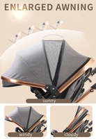 Poussette pliable de luxe 4 en 1 en alliage pour bébé par les fabricants comprend la poupée Mima Kinderwagen