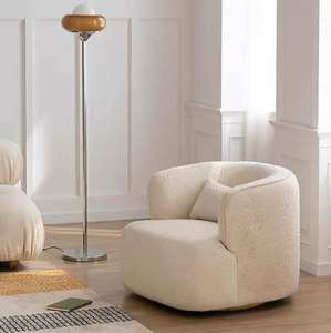 Sillón Giratorio Moderno, Acolchado, Amplio y Suave, para Sala de Estar, Sillón de Descanso para el Hogar, Muebles de Hotel - Product Image 3