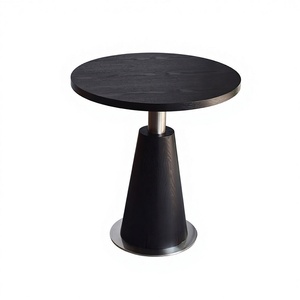 Mesa de Centro Moderna Minimalista de Madera Maciza para el Hogar, Muebles para Recepción, Sala de Estar, Cafetería, Tienda de Té, Habitación de Hotel - Product Image 1