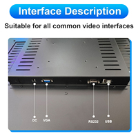 Monitor de Juegos con Pantalla Táctil Vertical de 21.5 Pulgadas, Panel de Vidrio Capacitivo, Relación de Aspecto 4:3, Puerto USB, Nuevo, Negro, Garantía de 30 Días