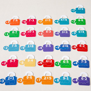 Hot Montessori Math Operation Matching Game with Key Locks and Cards Educational Logical Thinking Toy for Preschool Kids - Product Image 3