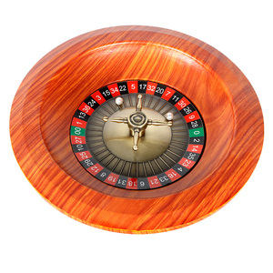 Rueda de ruleta de madera maciza de Casino de 12 pulgadas, rueda de ruleta de lujo para jugar - Product Image 1