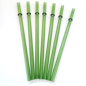 الكوكتيلات بار الملحقات القش الشرب الزجاج عدم الانزلاق قابلة لإعادة الاستخدام واضحة الشرب القش - Product Image 6