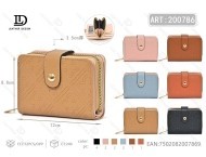 Portafoglio Mini Bifold da Donna con Chiusura a Bottone, Piccolo Formato in Pelle Sintetica Microfibra, Stile Minimalista - Product Image 1